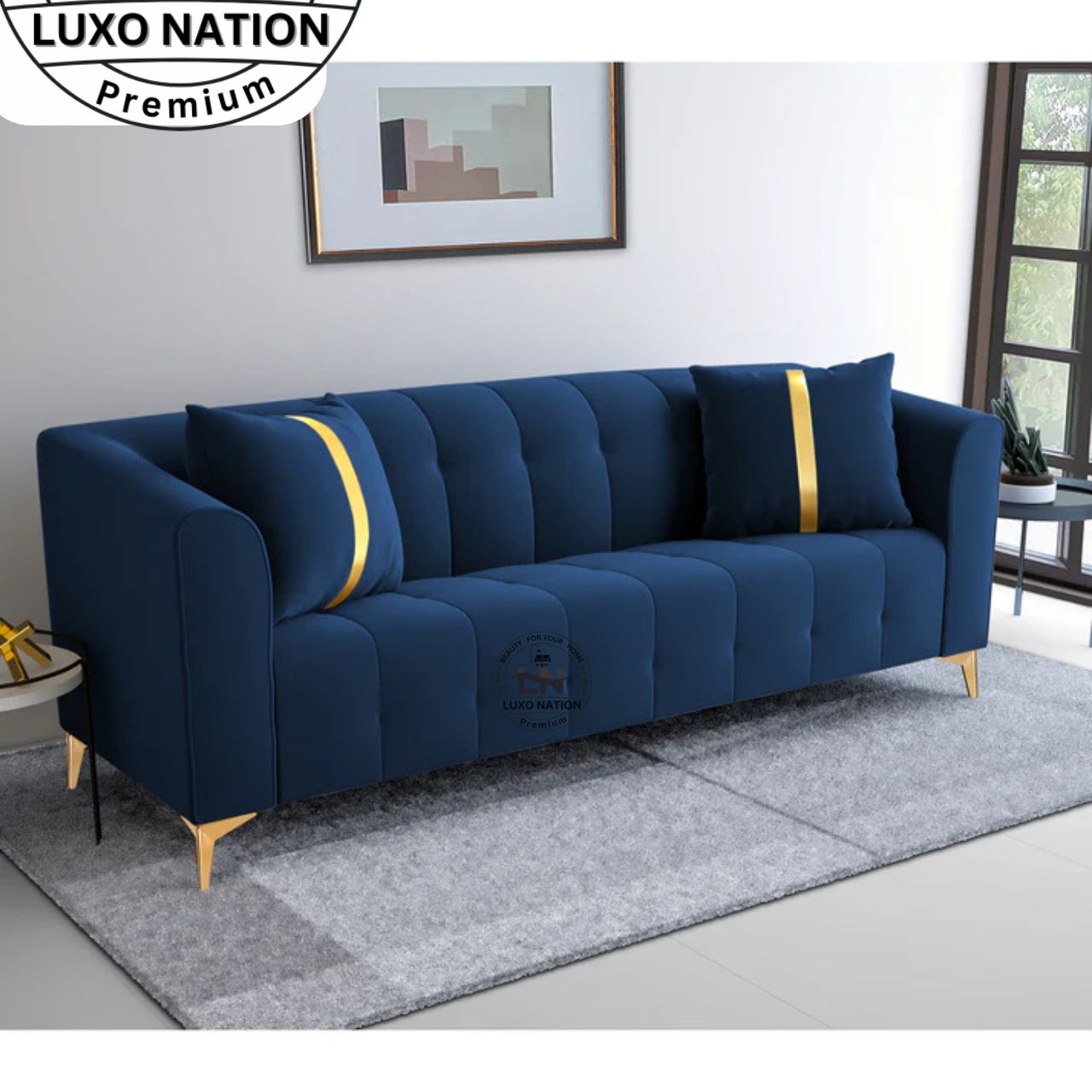 Luxo Nation Premium Luxury Sofa Set β & Modern Design for Living Room